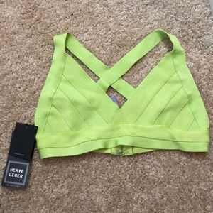 BRAND NEW Herve Ledger Bikini Top (L)